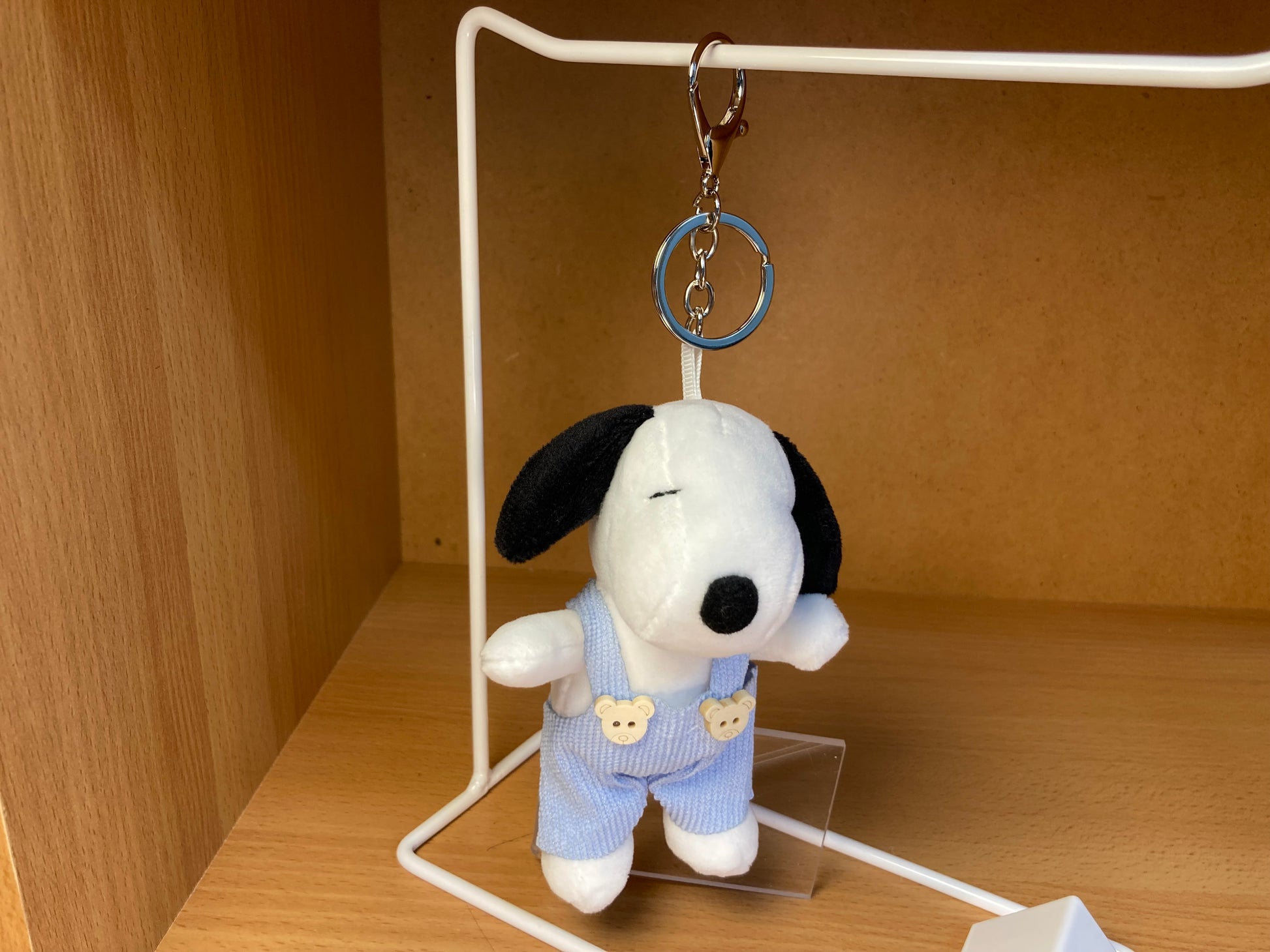 Tiny Treasures Seoul - Light Blue Snoopy Plush Bag Charm Key Chain