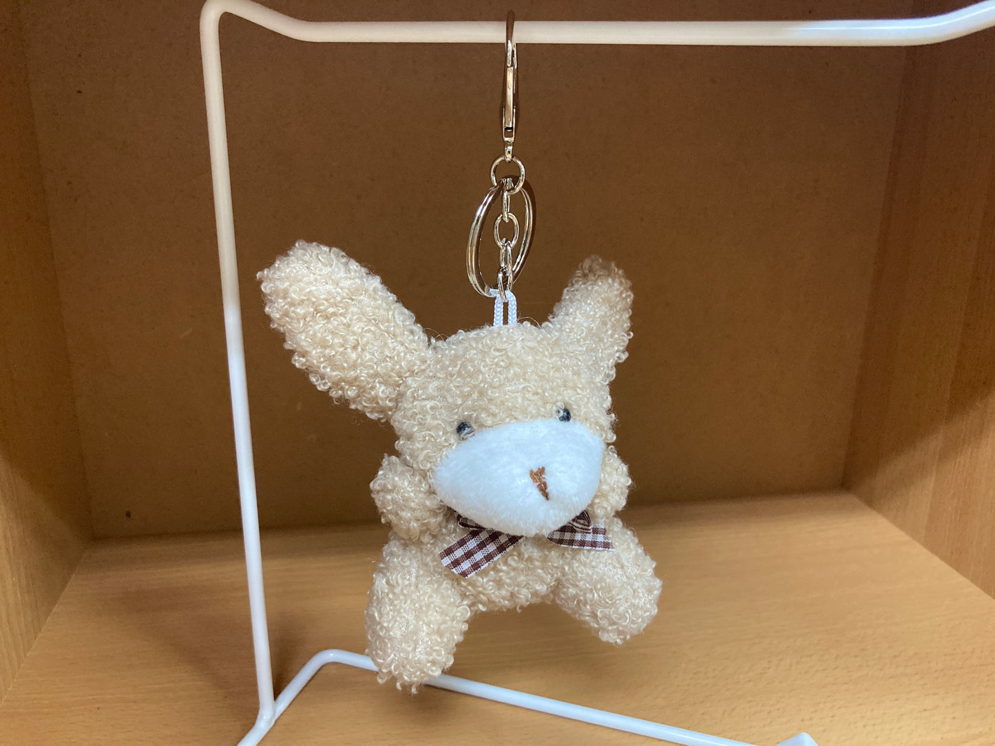 Tiny Treasures Seoul - Light Brown Teddy Bunny Plush Bag Charm 