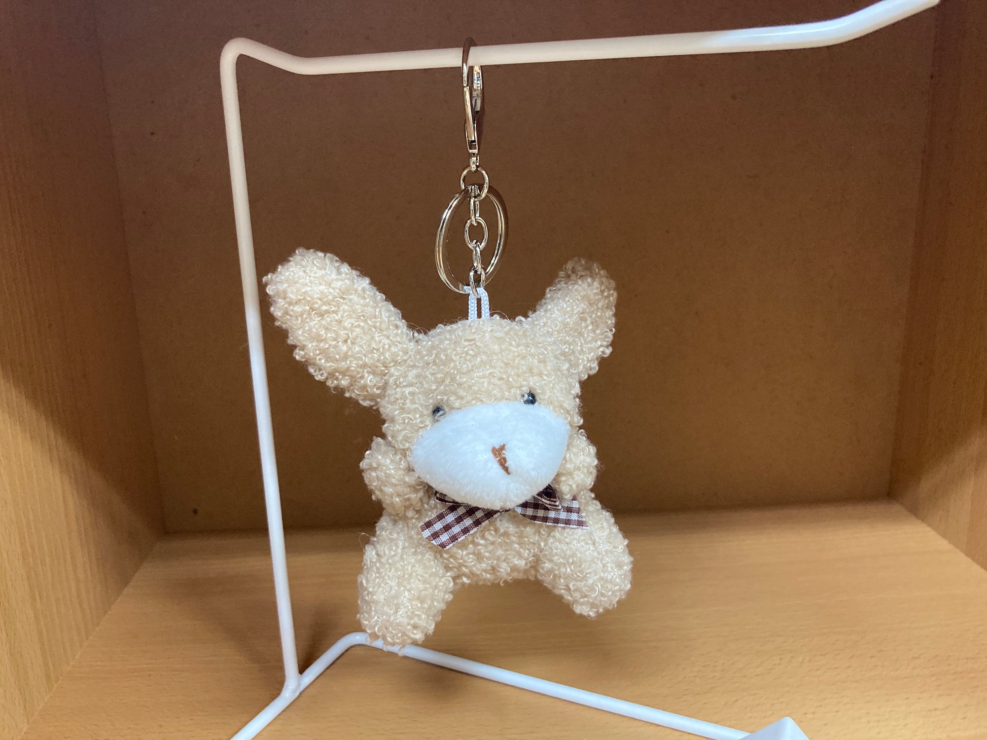 Tiny Treasures Seoul - Light Brown Teddy Bunny Plush Bag Charm 11