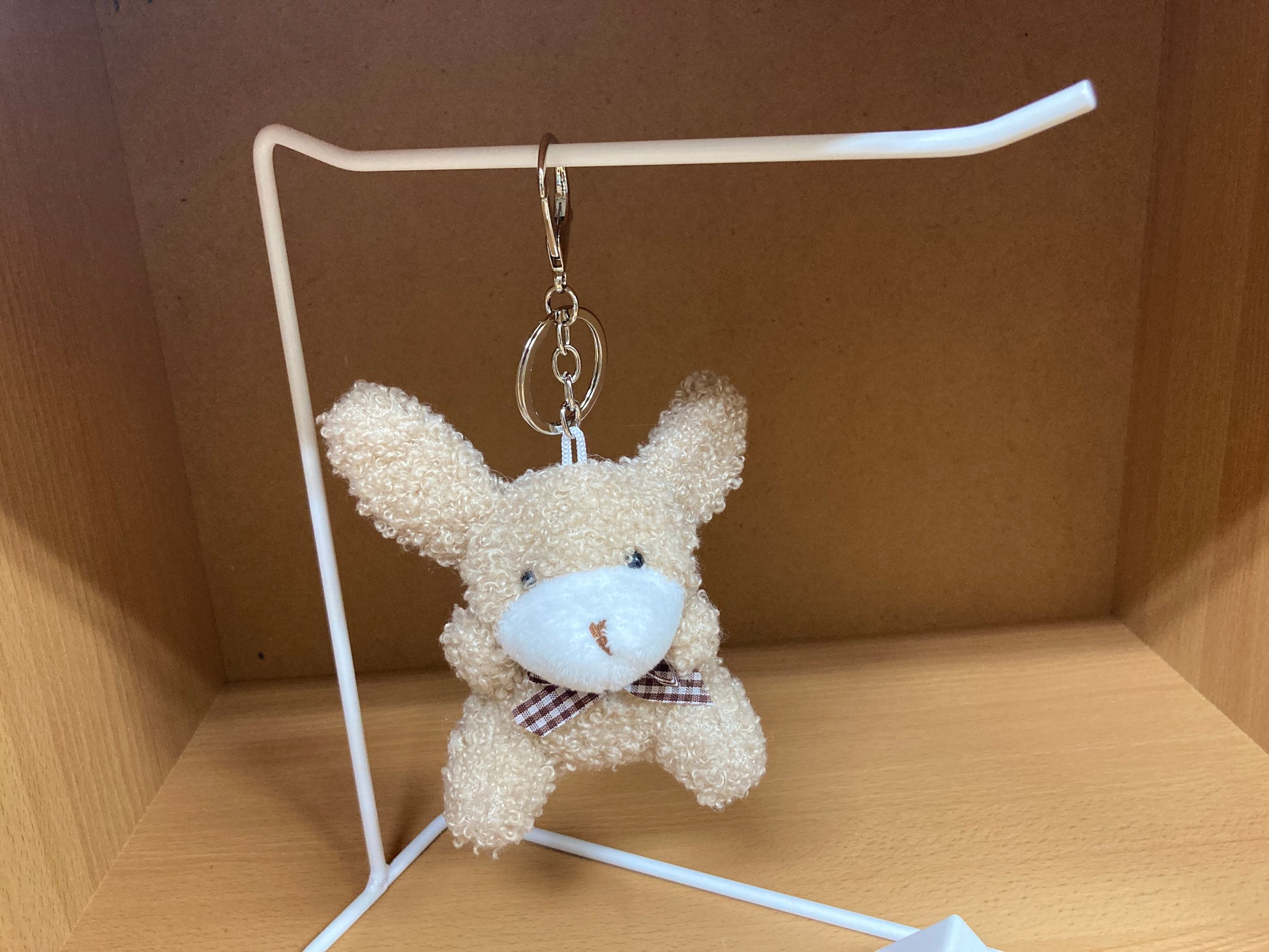 Tiny Treasures Seoul - Light Brown Teddy Bunny Plush Bag Charm 12