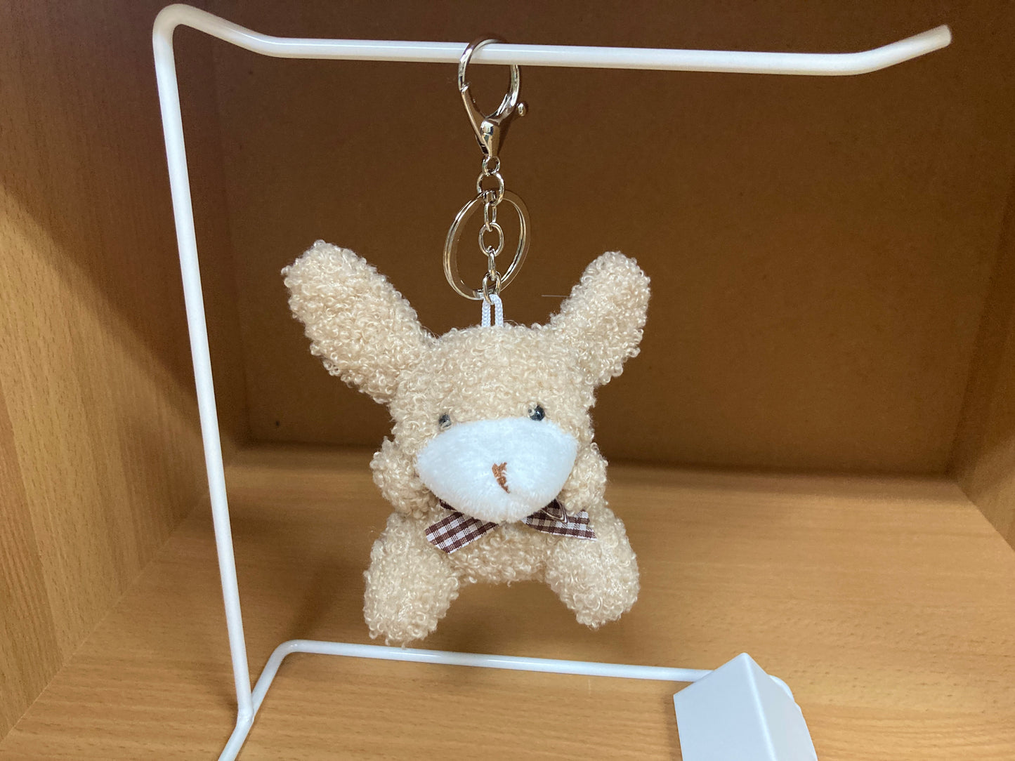 Tiny Treasures Seoul - Light Brown Teddy Bunny Plush Bag Charm 2
