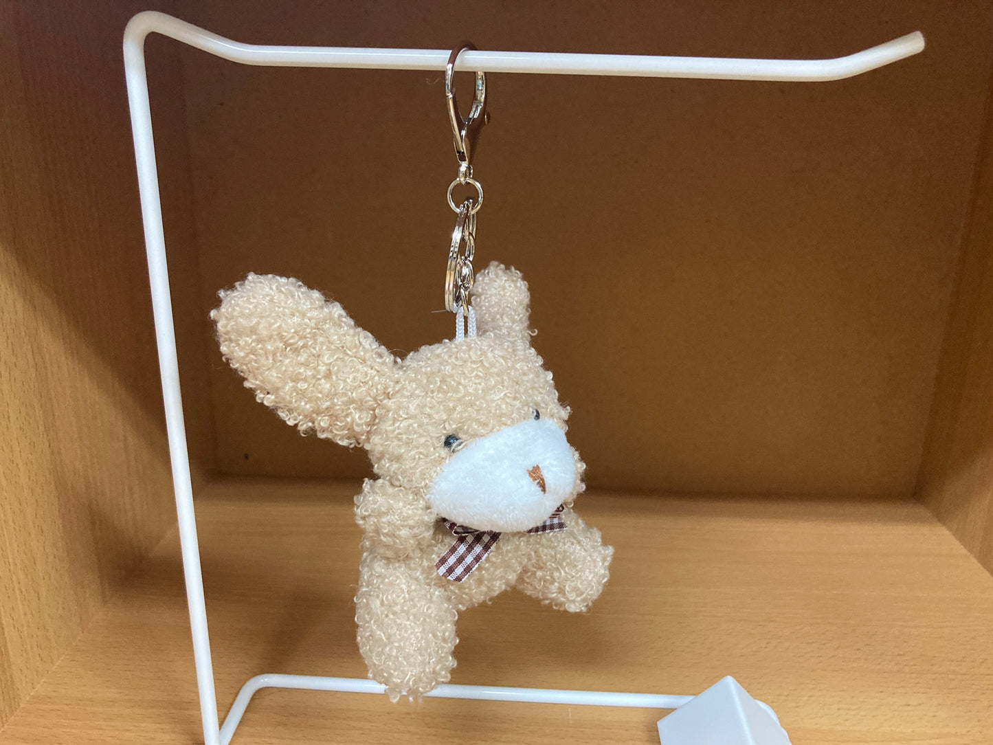 Tiny Treasures Seoul - Light Brown Teddy Bunny Plush Bag Charm 3