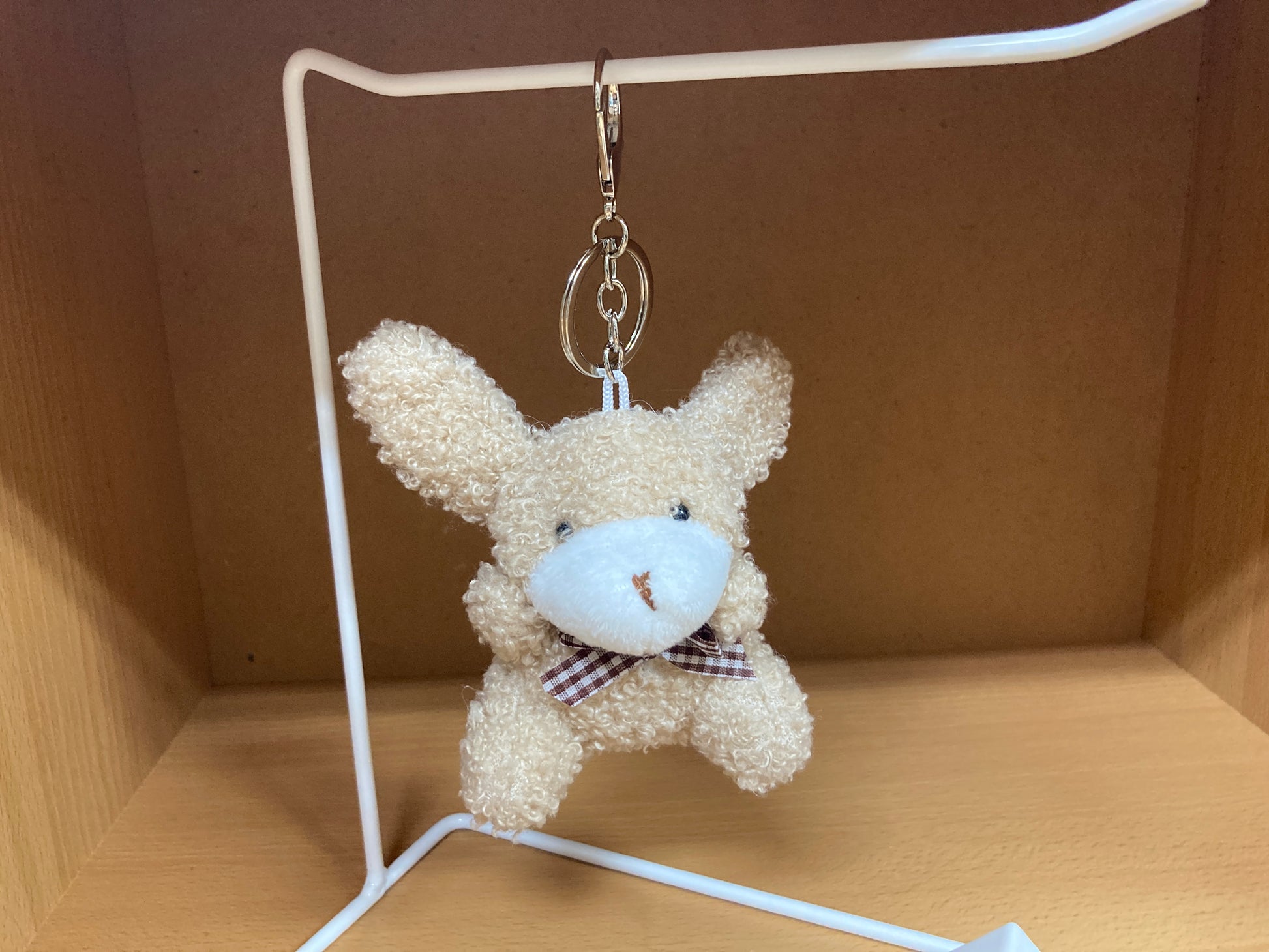 Tiny Treasures Seoul - Light Brown Teddy Bunny Plush Bag Charm 9