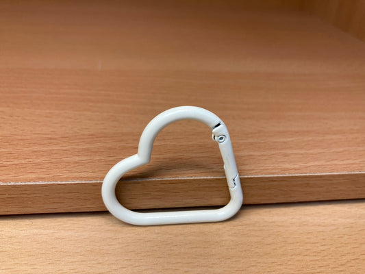 Light Yellow Heart Shape Holder Key Ring