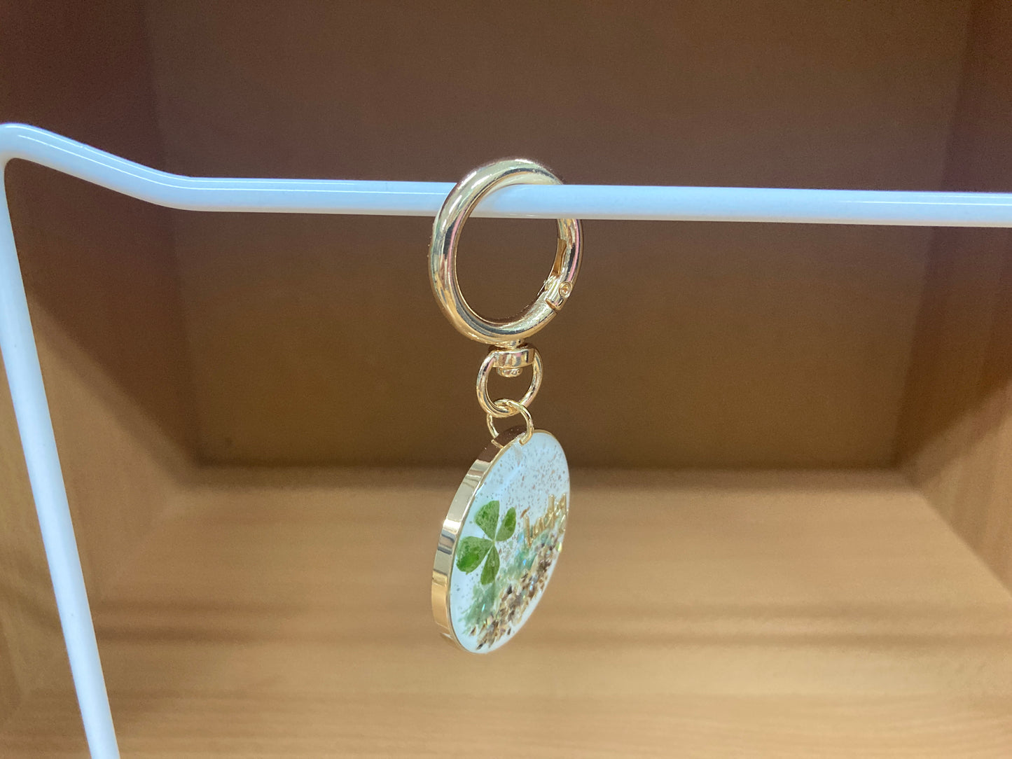 Tiny Treasures Seoul - Lucky Clover Glitter Bag Charm 8