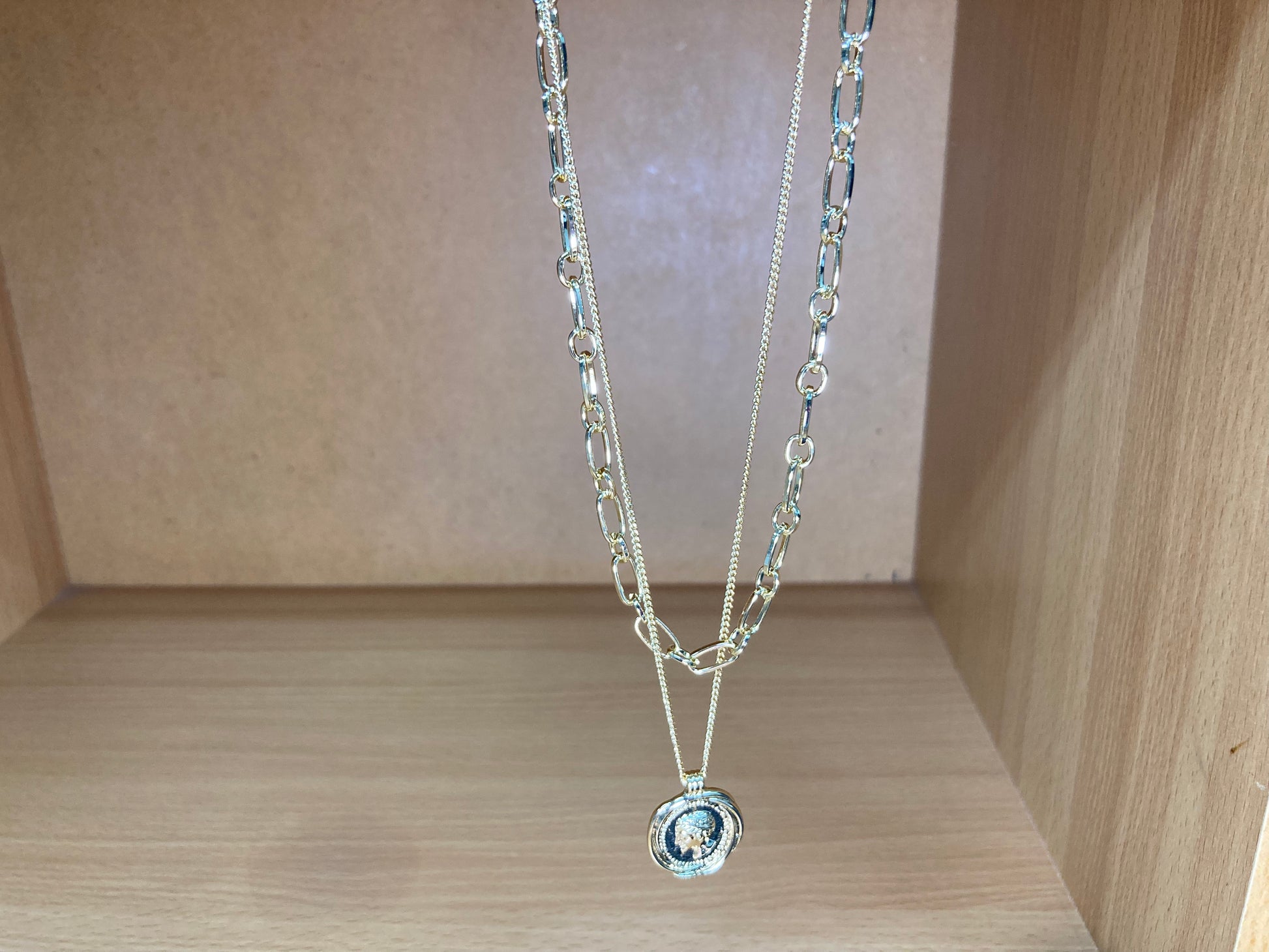 Tiny Treasures Seoul - Medallion Layered Choker Necklace