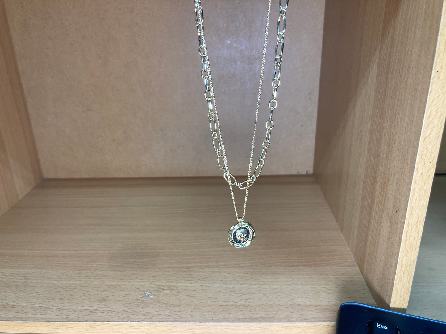 Tiny Treasures Seoul - Medallion Layered Choker Necklace