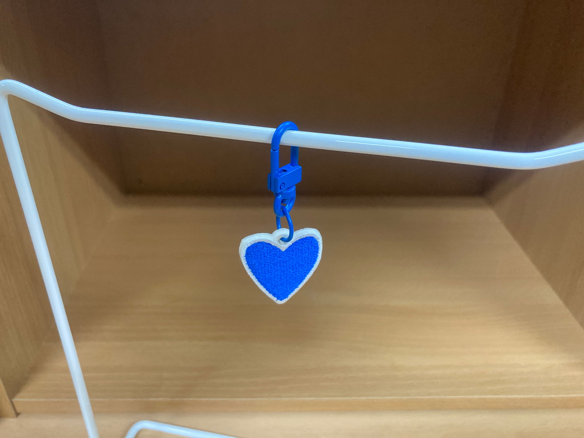 Tiny Treasures Seoul - Mini Blue Heart Embroidered Bag Charm