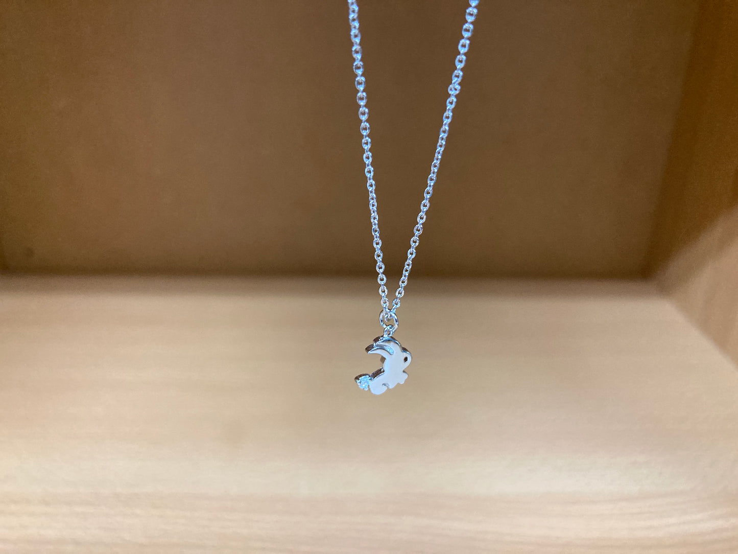 Tiny Treasures Seoul - Mini Bunny Crystal Necklace (Silver) 9