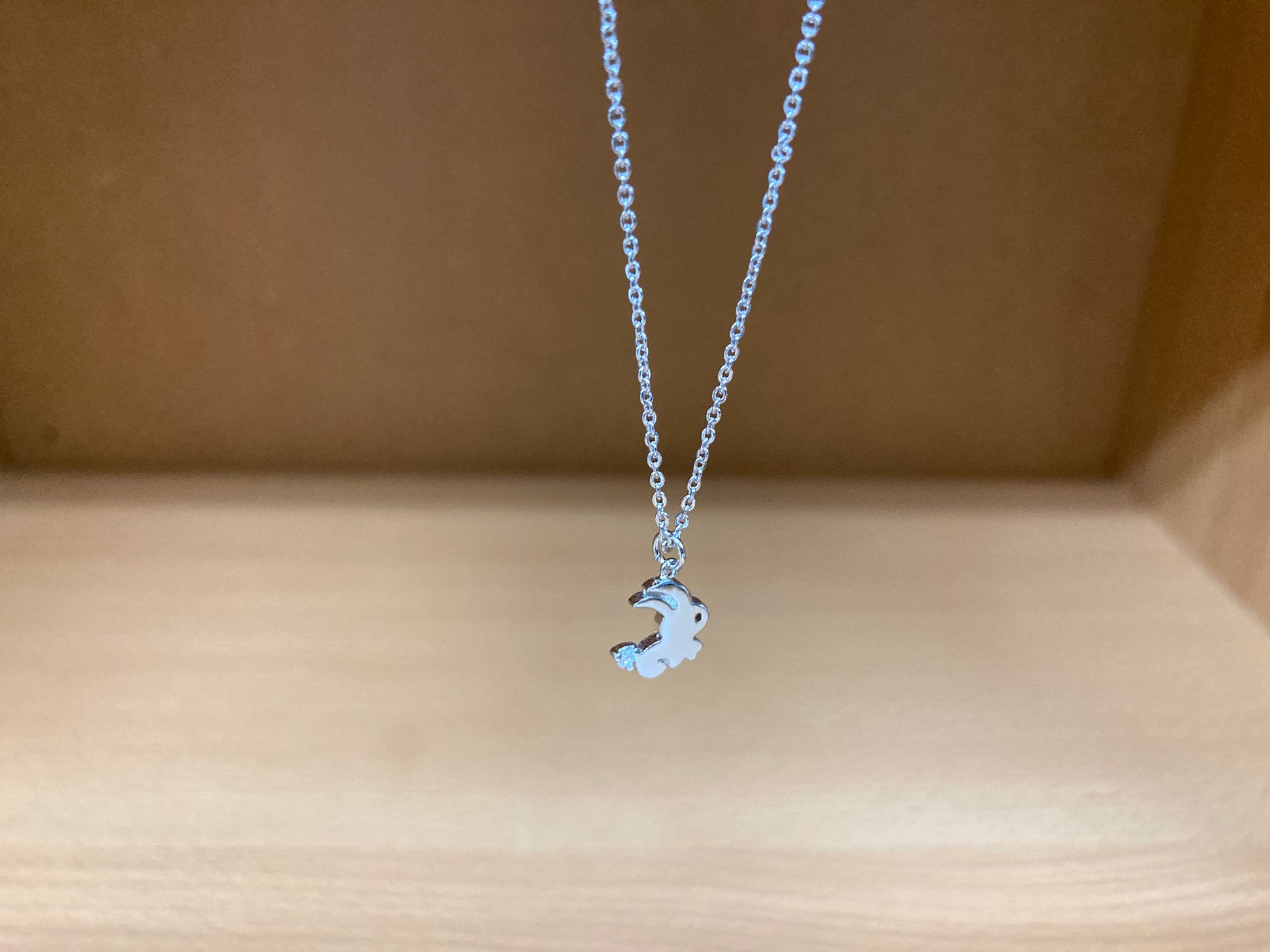Tiny Treasures Seoul - Mini Bunny Crystal Necklace (Silver) 9