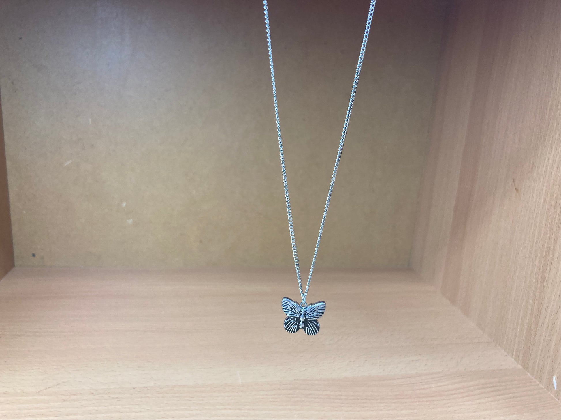 Tiny Treasures Seoul - Mini Butterfly Pendant Necklace (Surgical Steel)
