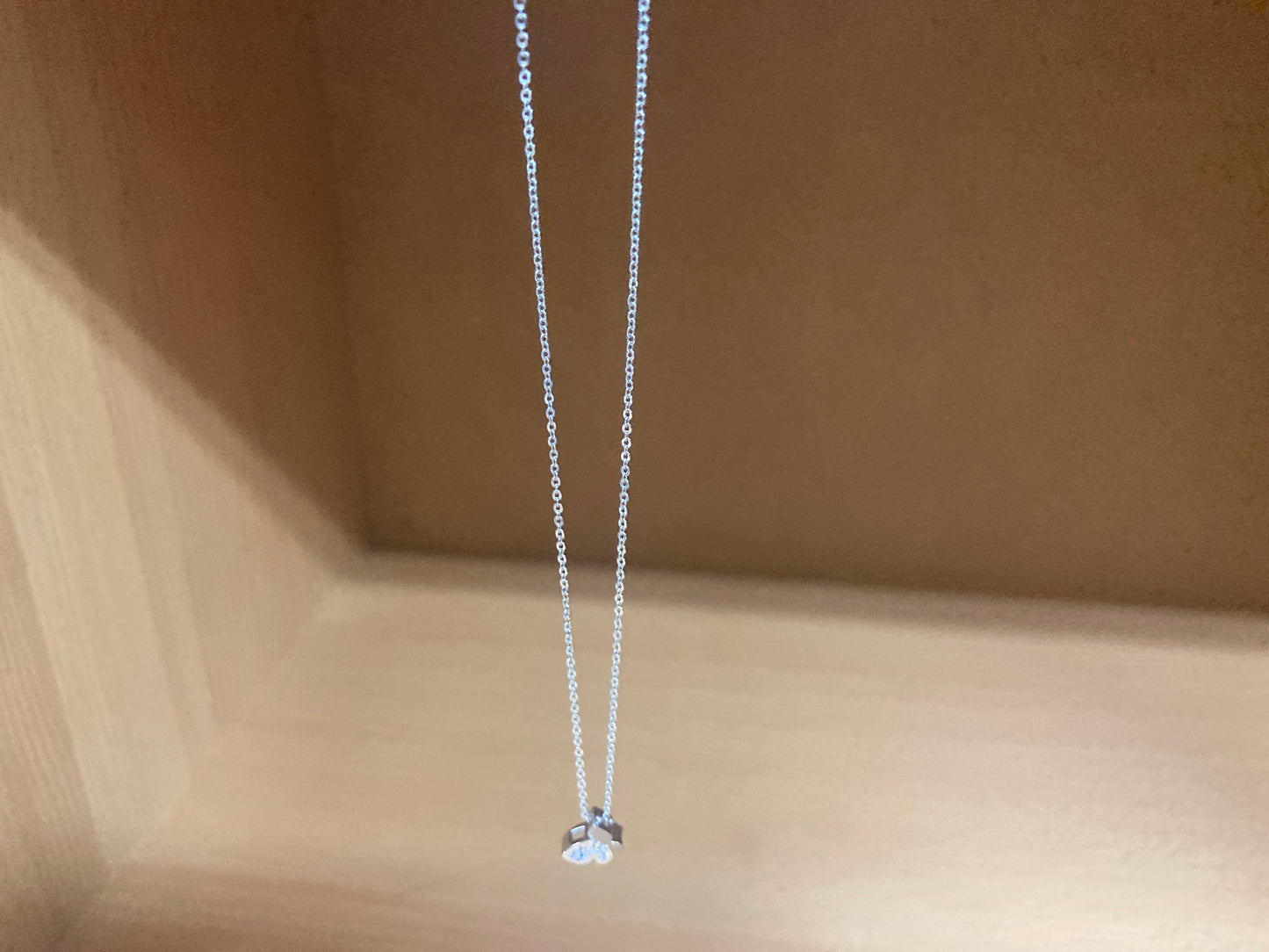 Tiny Treasures Seoul - Mini Butterfly Sparkle Necklace (Silver) 5