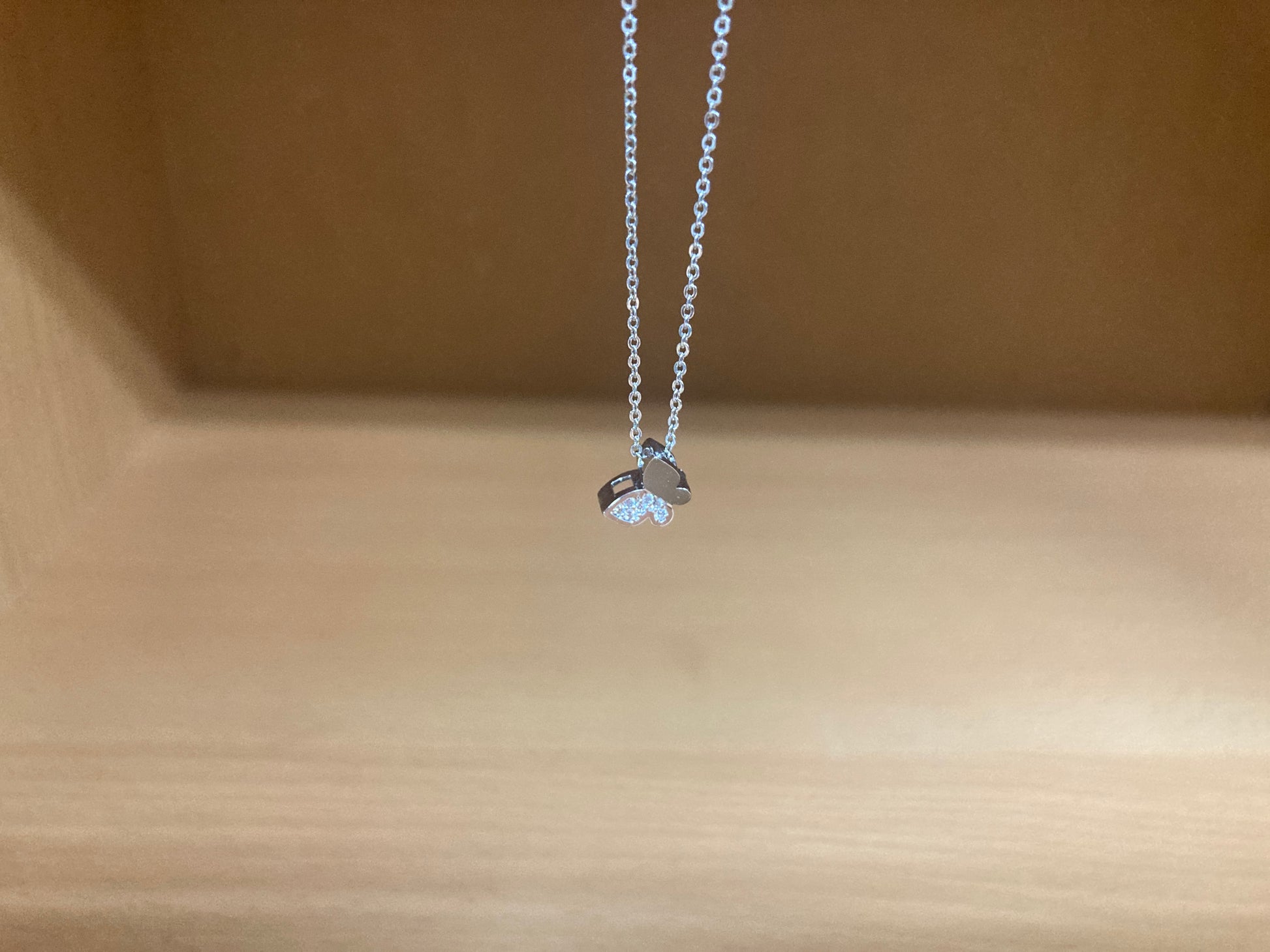 Tiny Treasures Seoul - Mini Butterfly Sparkle Necklace (Silver) 6
