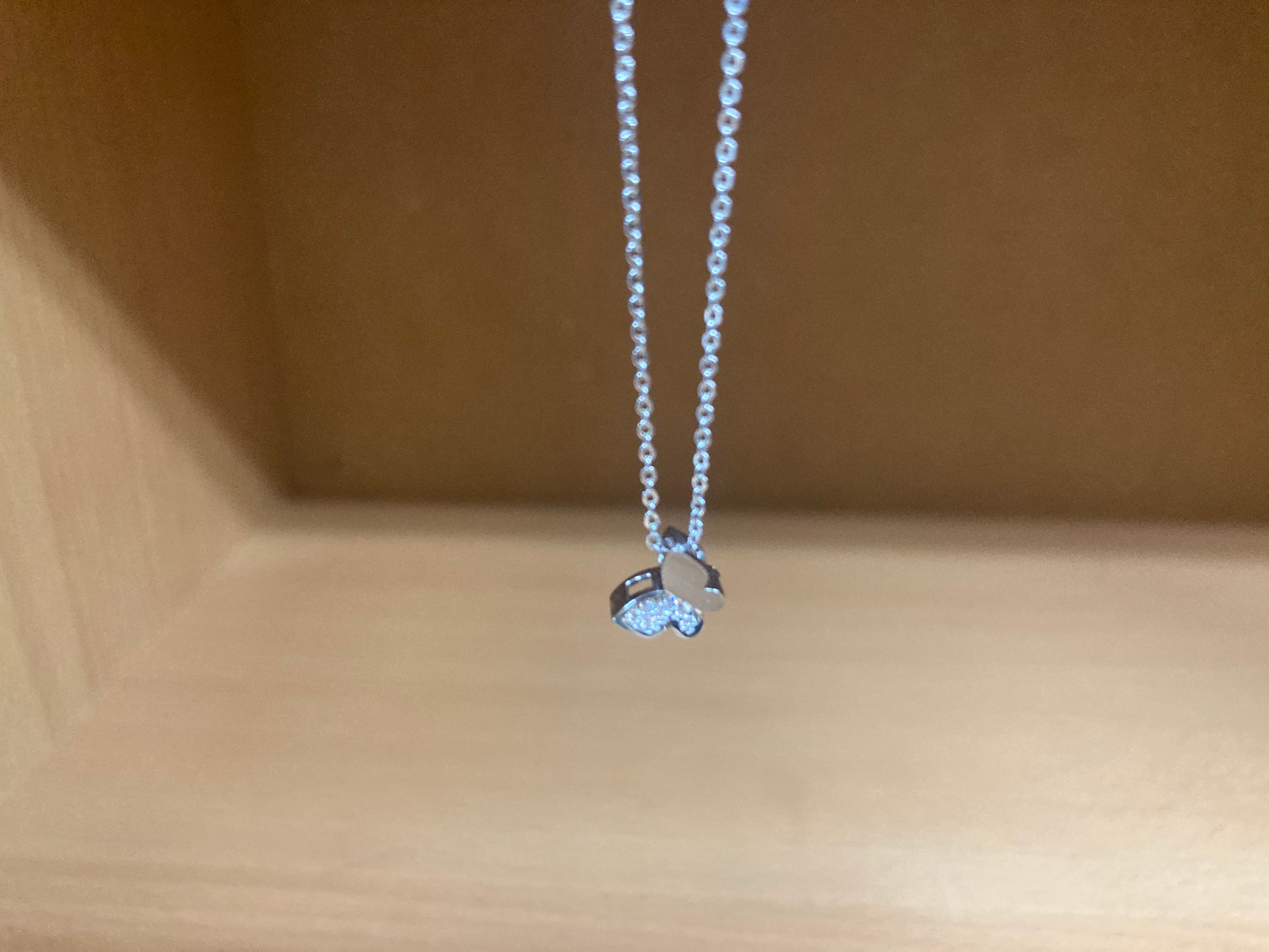 Tiny Treasures Seoul - Mini Butterfly Sparkle Necklace (Silver) 7