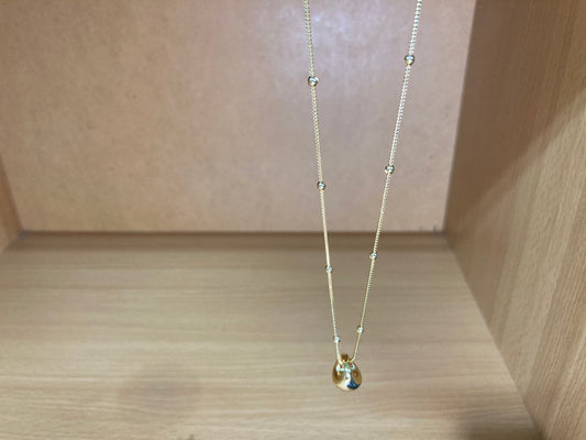 Tiny Treasures Seoul - Mini Organic Drop Necklace (Gold)