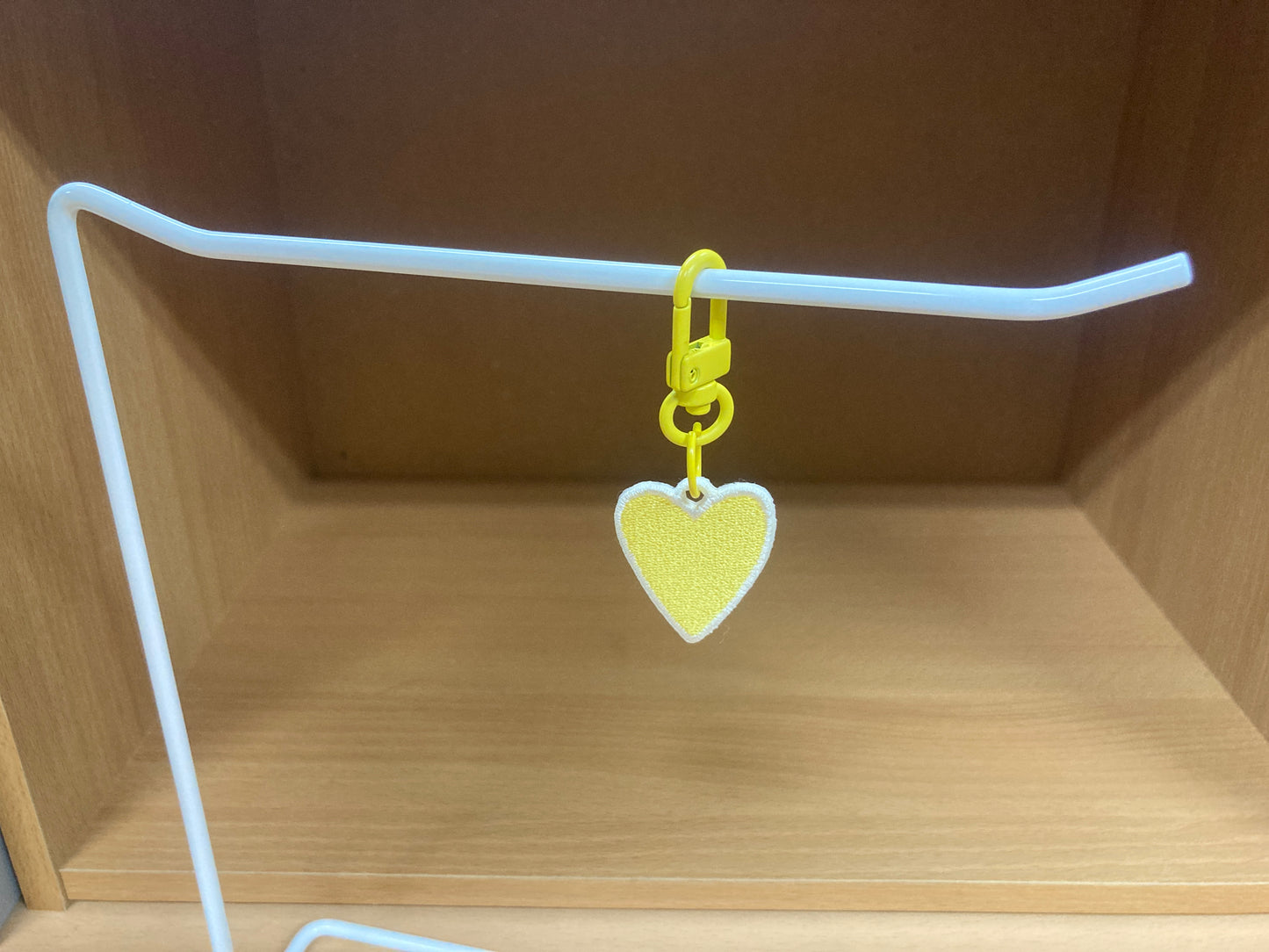 Tiny Treasures Seoul - Mini Yellow Heart Embroidered Bag Charm 4