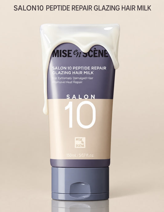 Tiny Treasures Seoul - Mise en Scène Salon10 Peptide Repair Glazing Hair Milk 150 ml (5.07 fl oz)