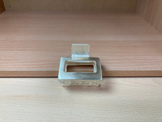 Tiny Treasures Seoul - Open Square Hair Claw Clip (Gold)
