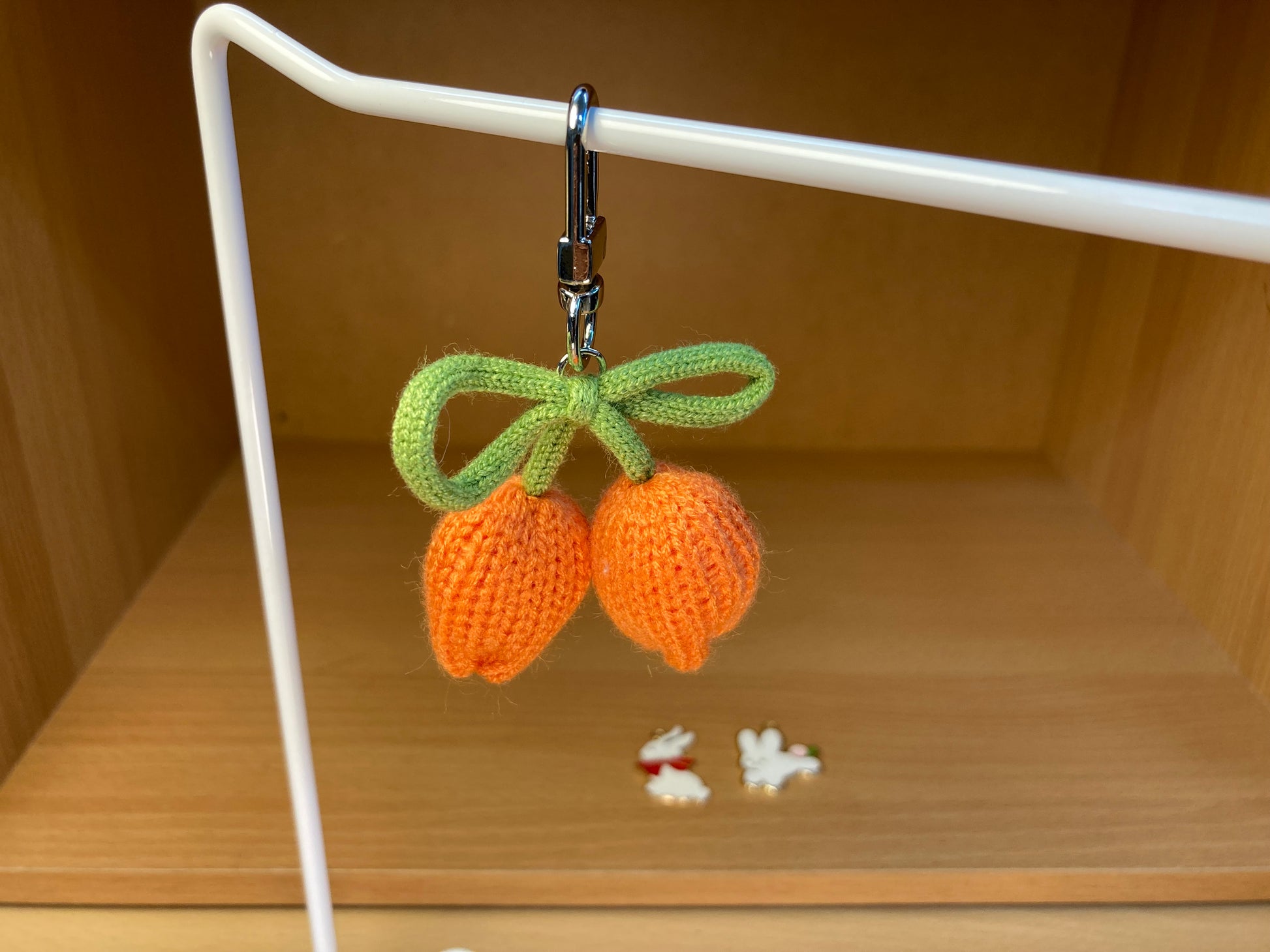 Tiny Treasures Seoul - Orange Tulip Ribbon Bag Charm