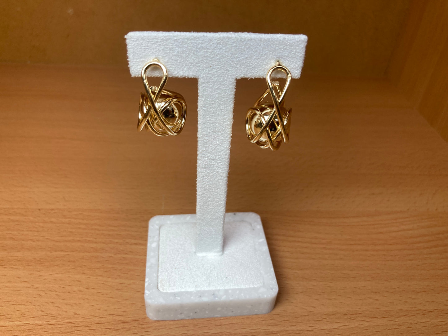 Tiny Treasures Seoul - Orbital Ball Drop Earrings (Gold)