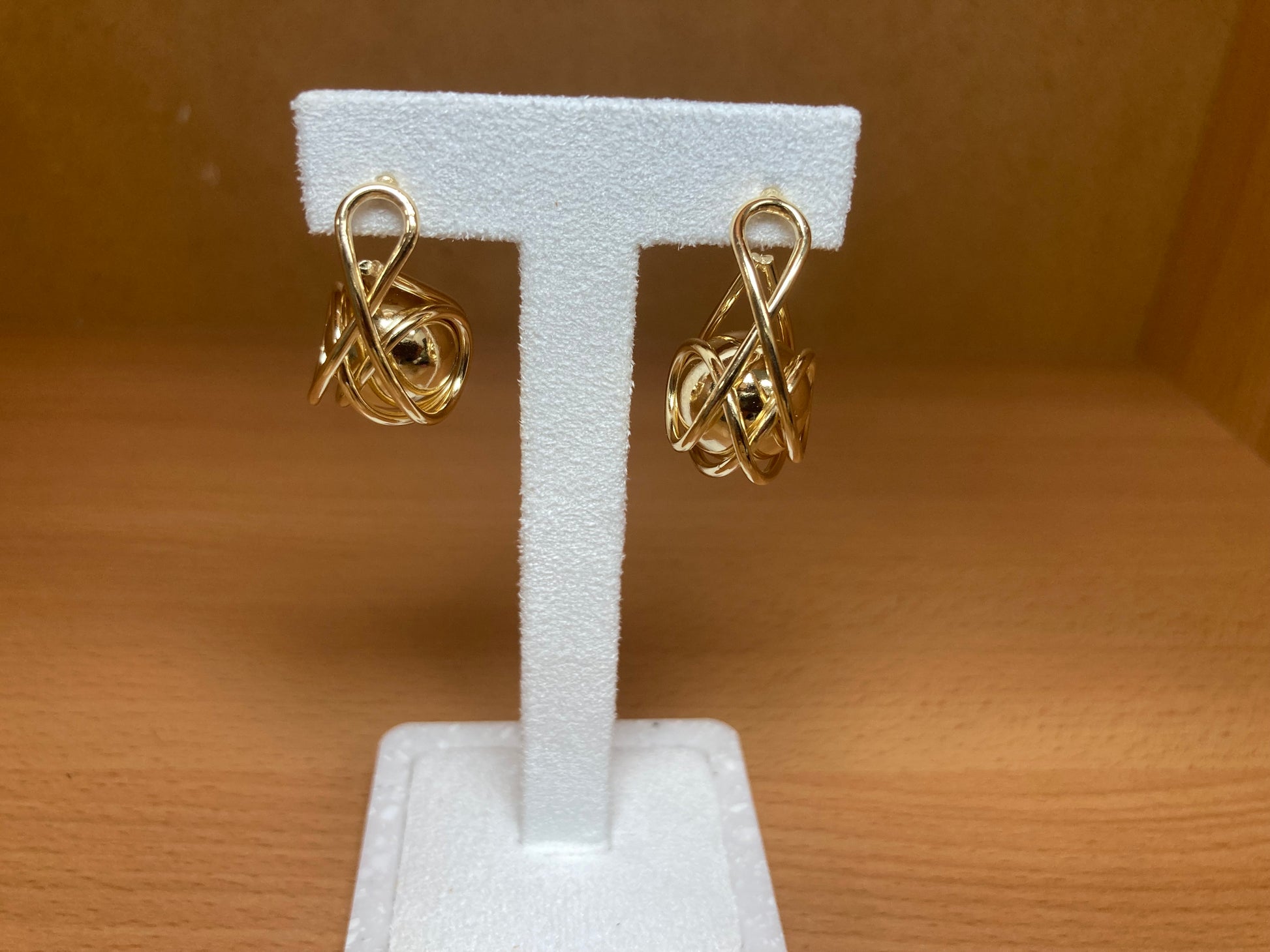 Tiny Treasures Seoul - Orbital Ball Drop Earrings (Gold)