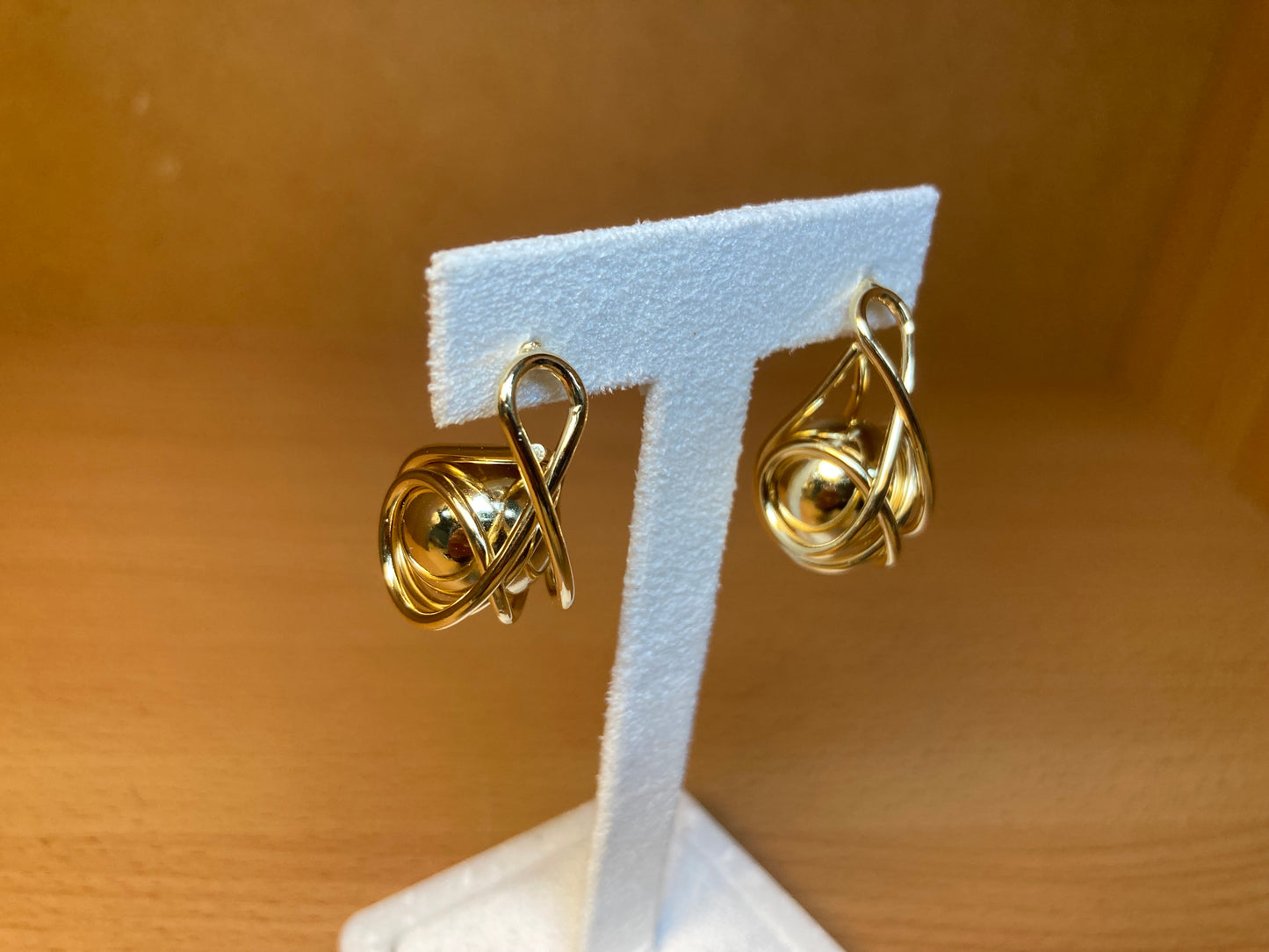 Tiny Treasures Seoul - Orbital Ball Drop Earrings (Gold)