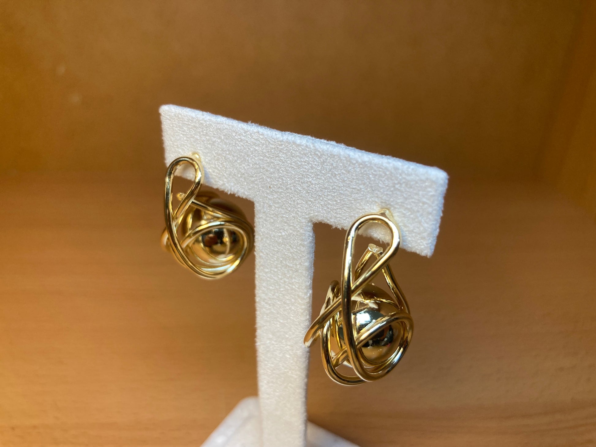Tiny Treasures Seoul - Orbital Ball Drop Earrings (Gold)