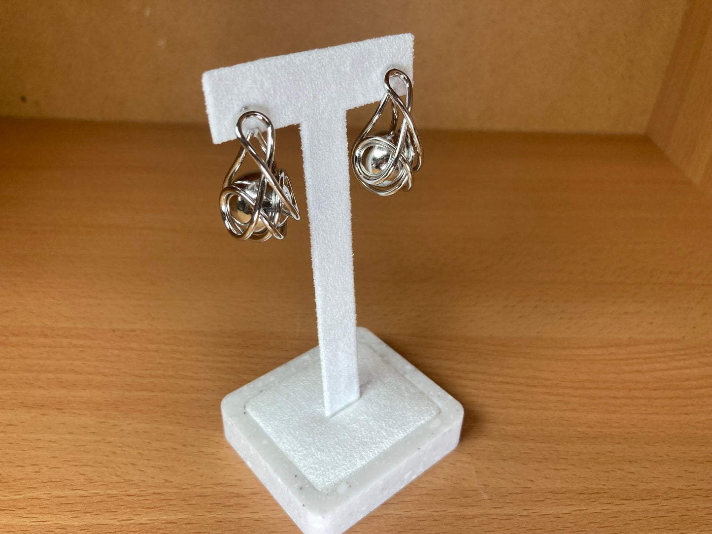 Tiny Treasures Seoul - Orbital Ball Drop Earrings (Silver)