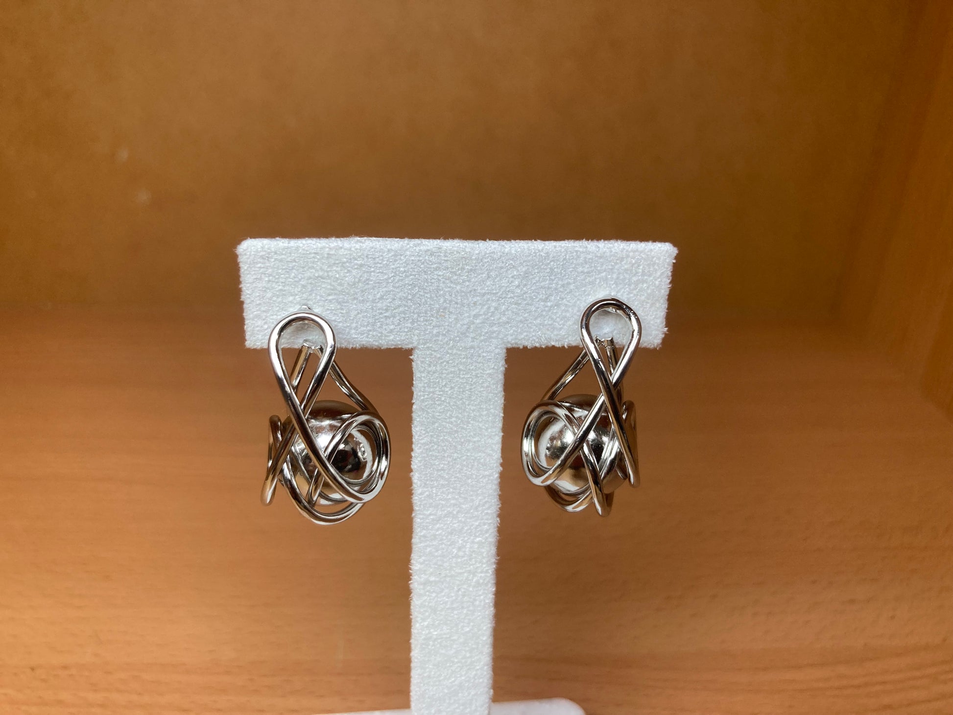 Tiny Treasures Seoul - Orbital Ball Drop Earrings (Silver)