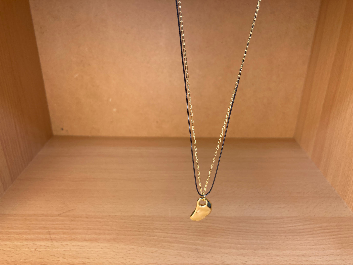 Tiny Treasures Seoul - Organic Gold Drop Layered Necklace