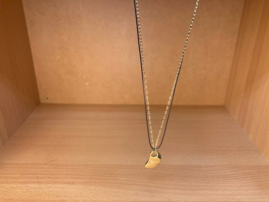 Organic Gold Drop Layered Necklace