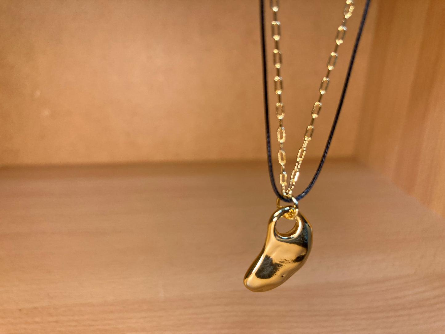 Tiny Treasures Seoul - Organic Gold Drop Layered Necklace