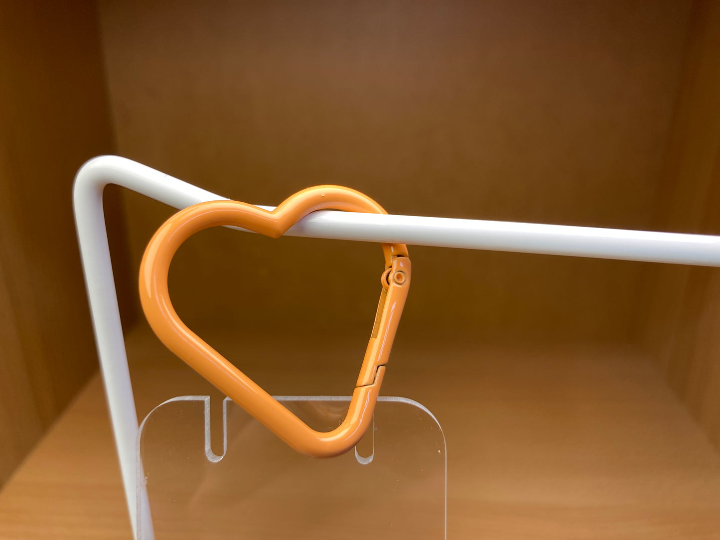 Tiny Treasures Seoul - Peach Heart Shape Holder Key Ring