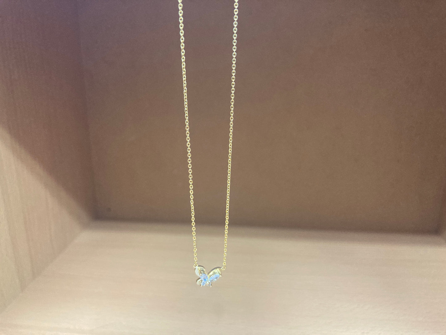 Tiny Treasures Seoul - Petite Butterfly Necklace (Gold) 3