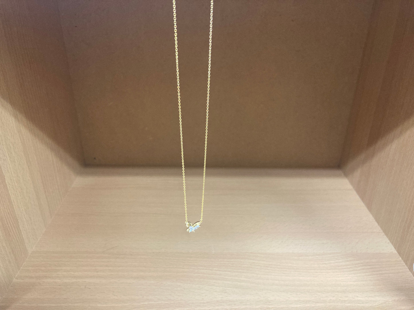 Tiny Treasures Seoul - Petite Butterfly Necklace (Gold) 4