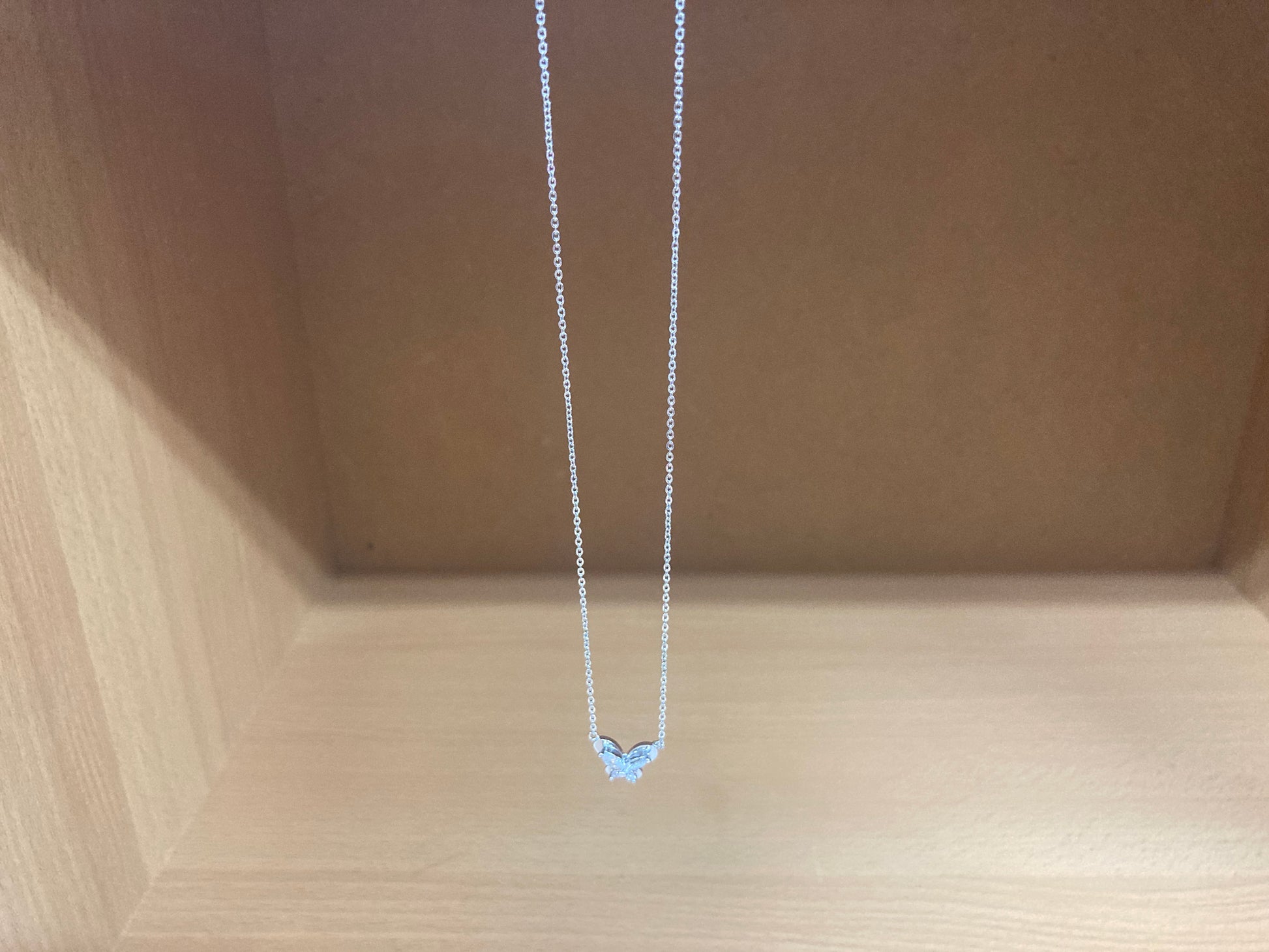Tiny Treasures Seoul - Petite Butterfly Necklace (Silver) 10