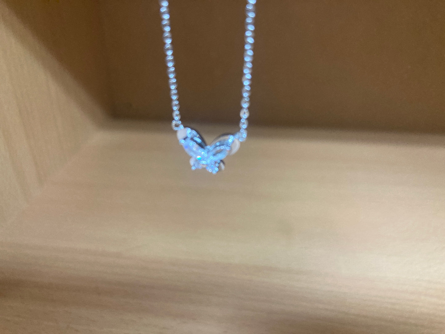 Tiny Treasures Seoul - Petite Butterfly Necklace (Silver) 11