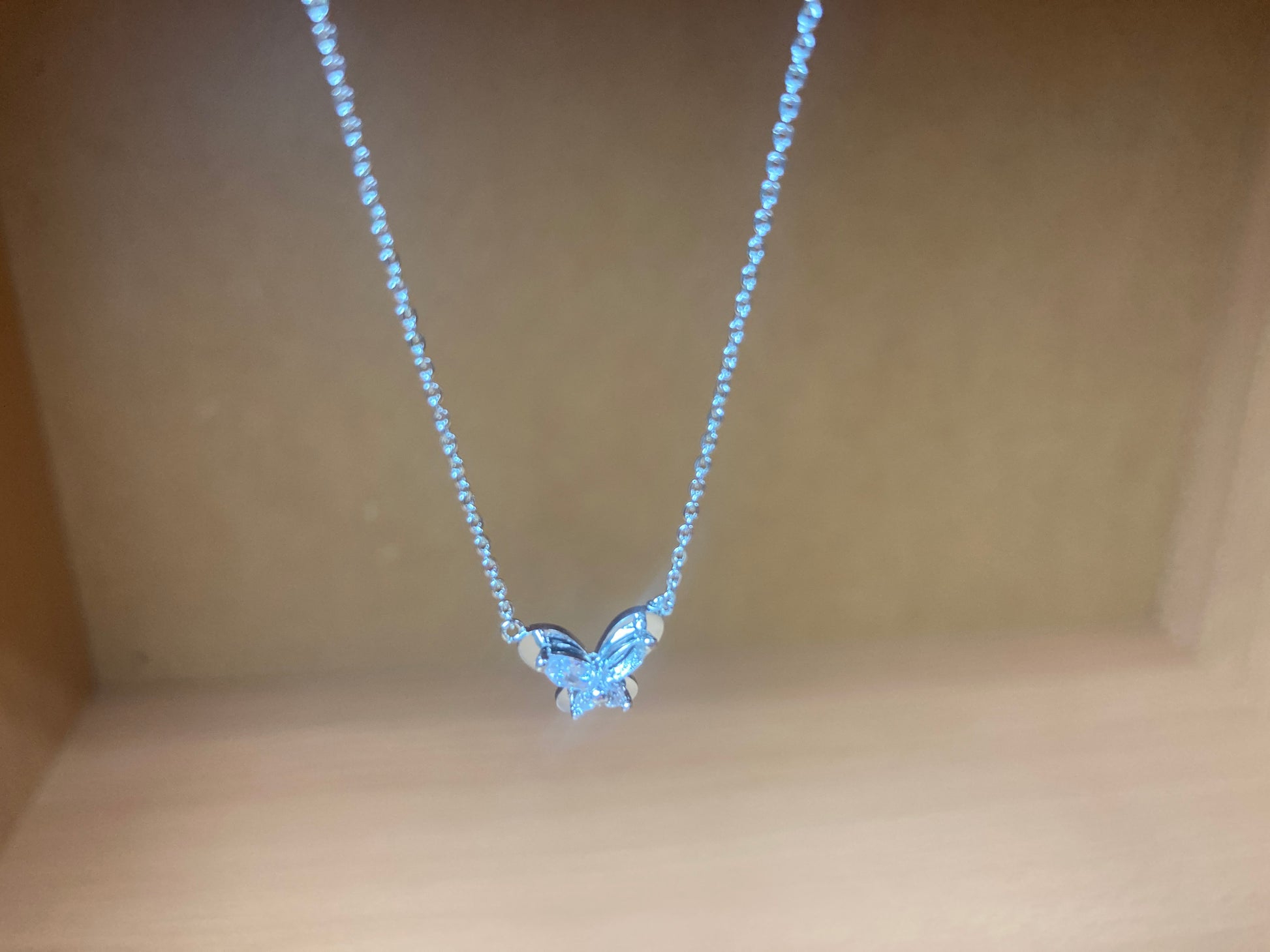 Tiny Treasures Seoul - Petite Butterfly Necklace (Silver) 14