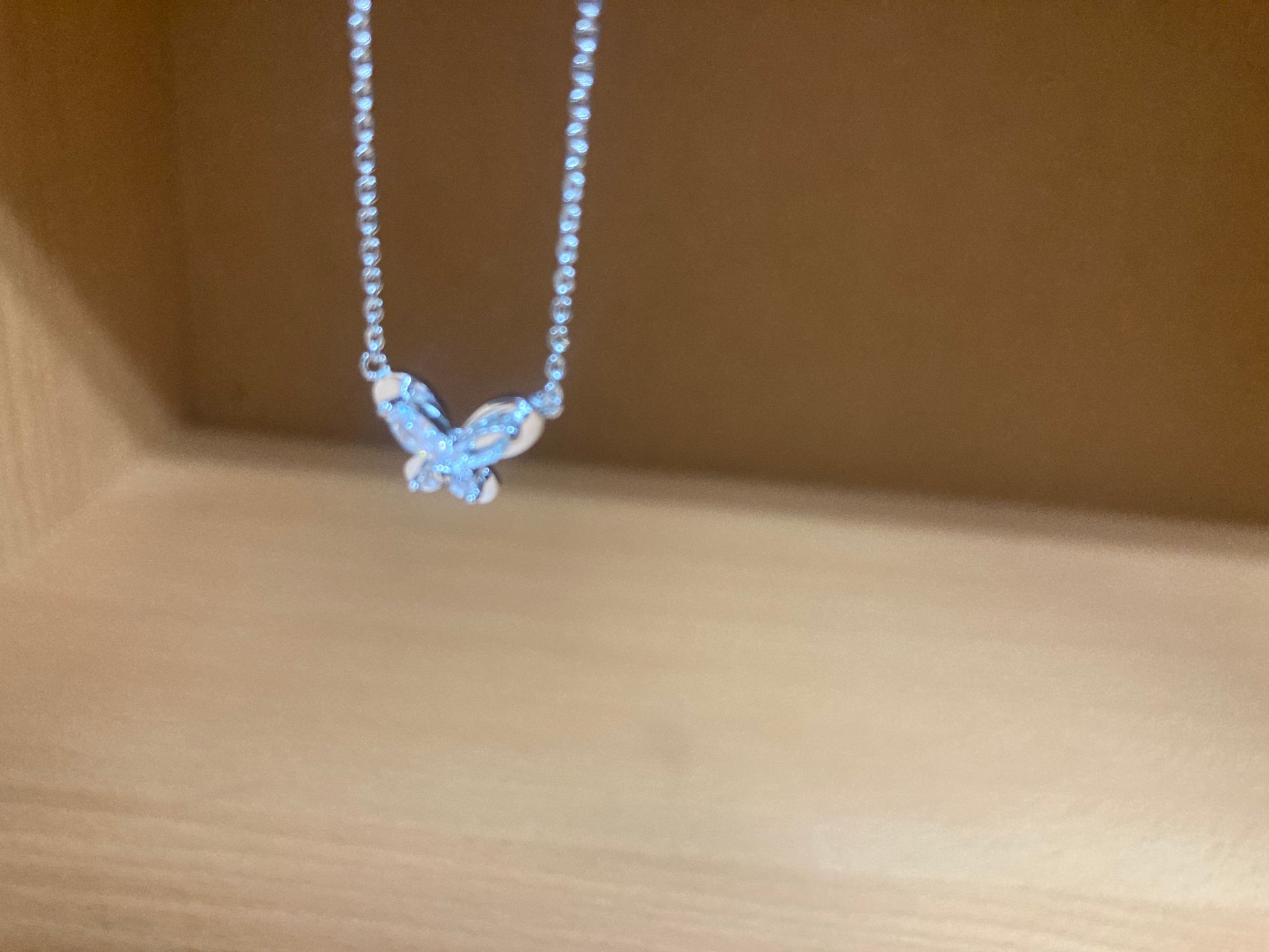 Tiny Treasures Seoul - Petite Butterfly Necklace (Silver) 2