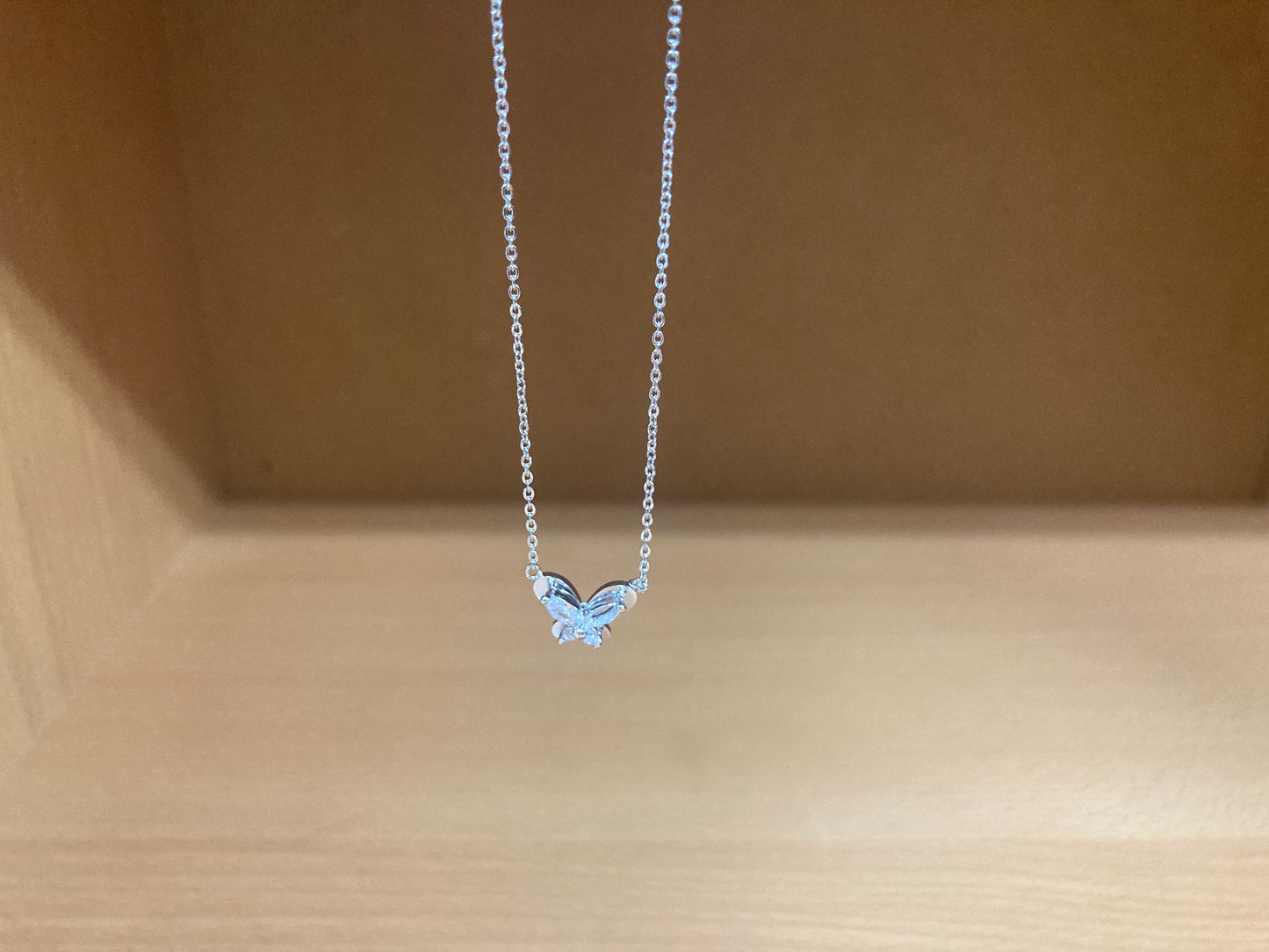 Tiny Treasures Seoul - Petite Butterfly Necklace (Silver) 3