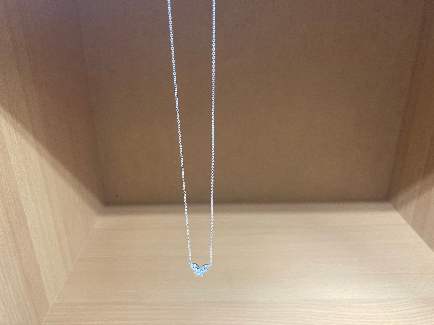 Tiny Treasures Seoul - Petite Butterfly Necklace (Silver) 5