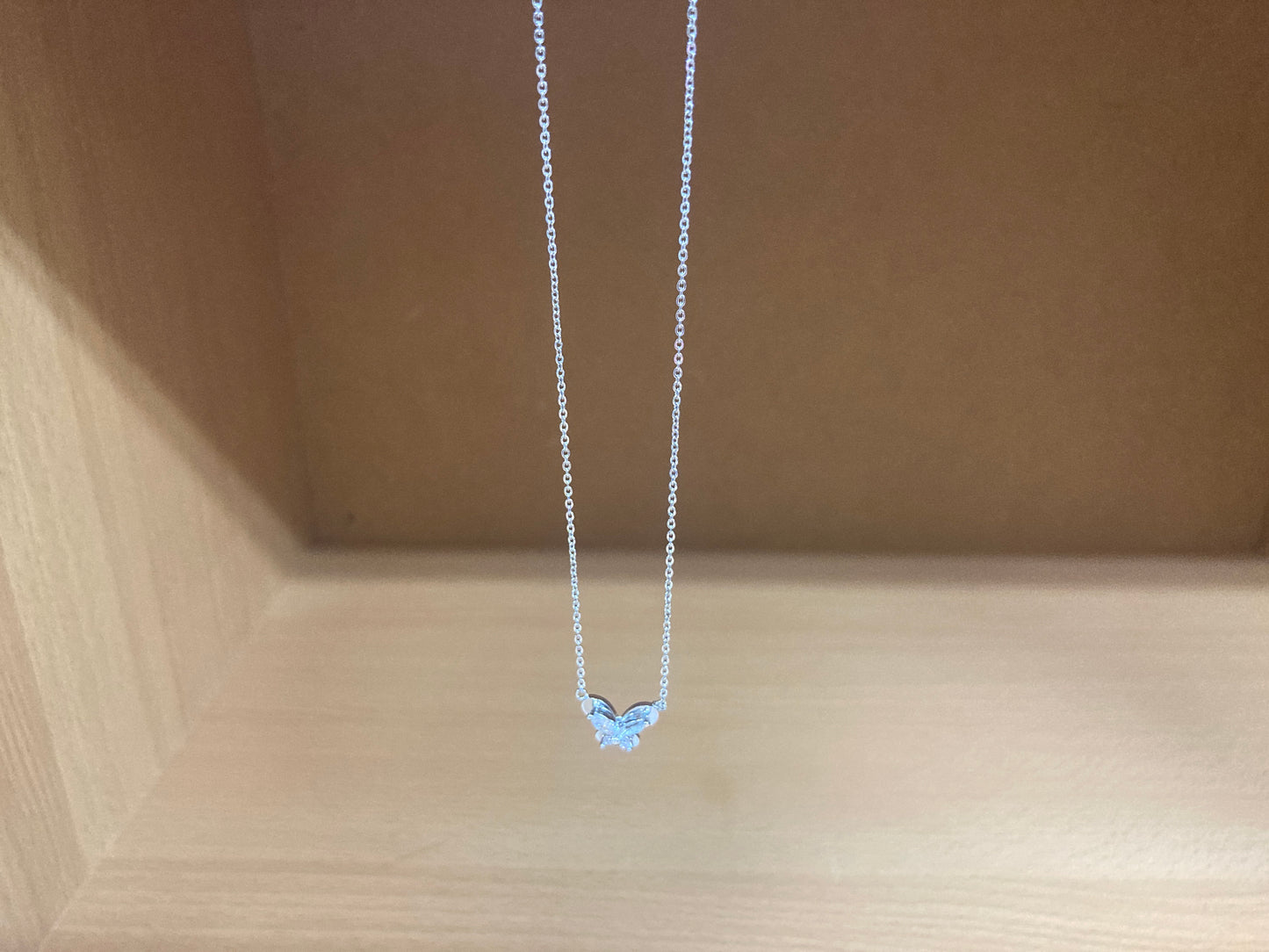 Tiny Treasures Seoul - Petite Butterfly Necklace (Silver) 8