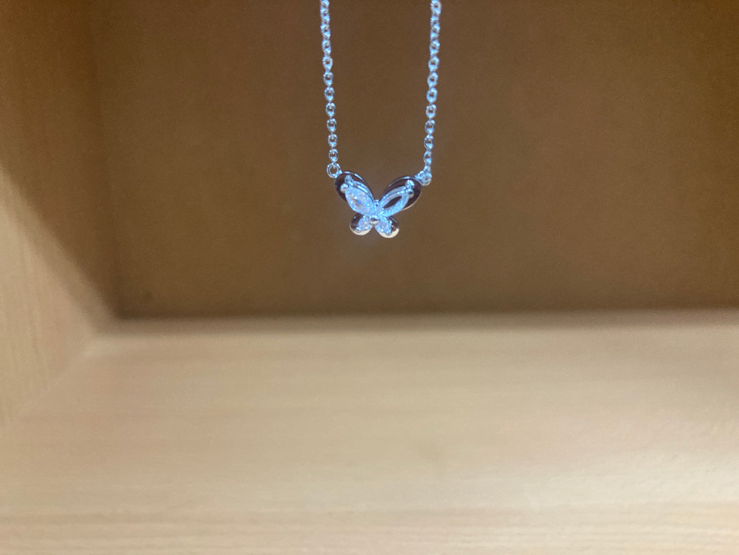Tiny Treasures Seoul - Petite Butterfly Necklace (Silver) 9