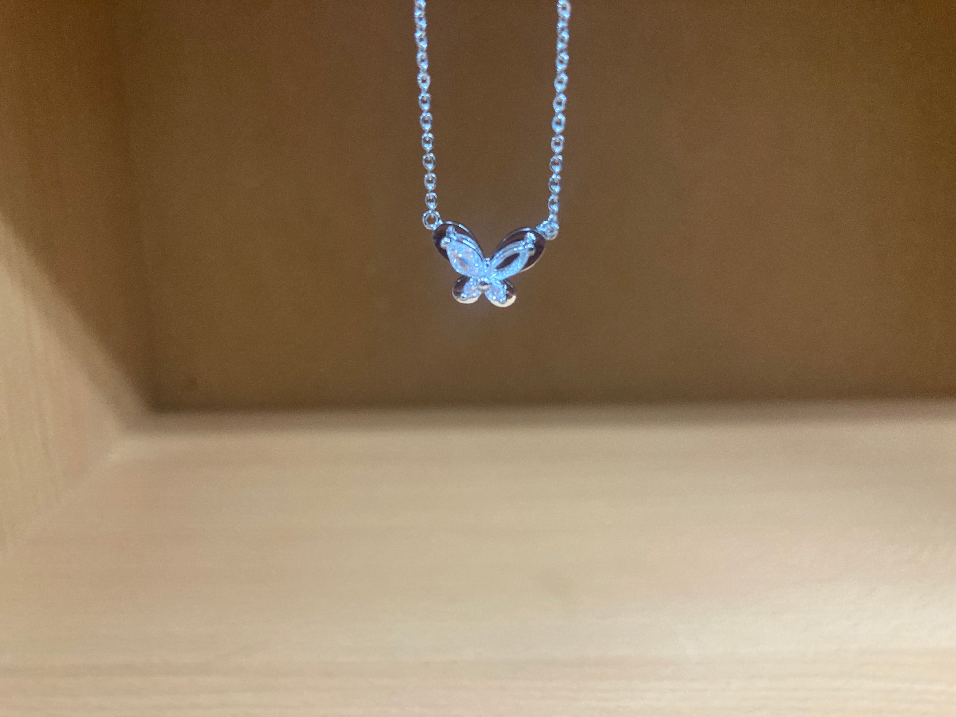 Tiny Treasures Seoul - Petite Butterfly Necklace (Silver) 9