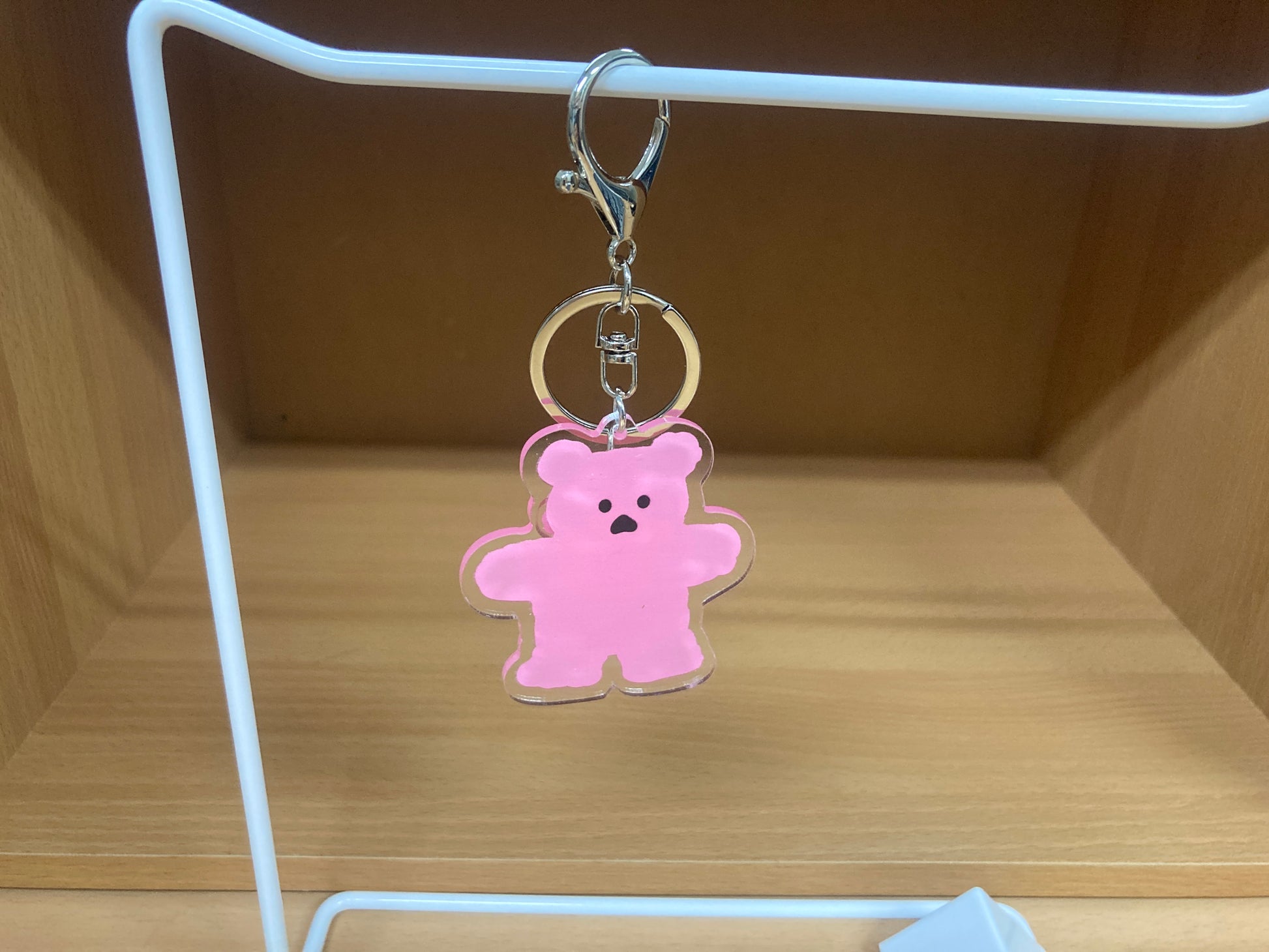 Tiny Treasures Seoul - Pink Bear Acrylic Keychain 10