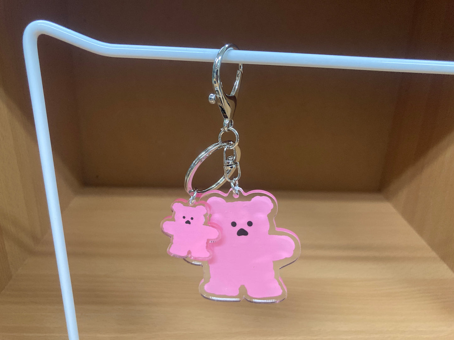 Tiny Treasures Seoul - Pink Bear Acrylic Keychain 11