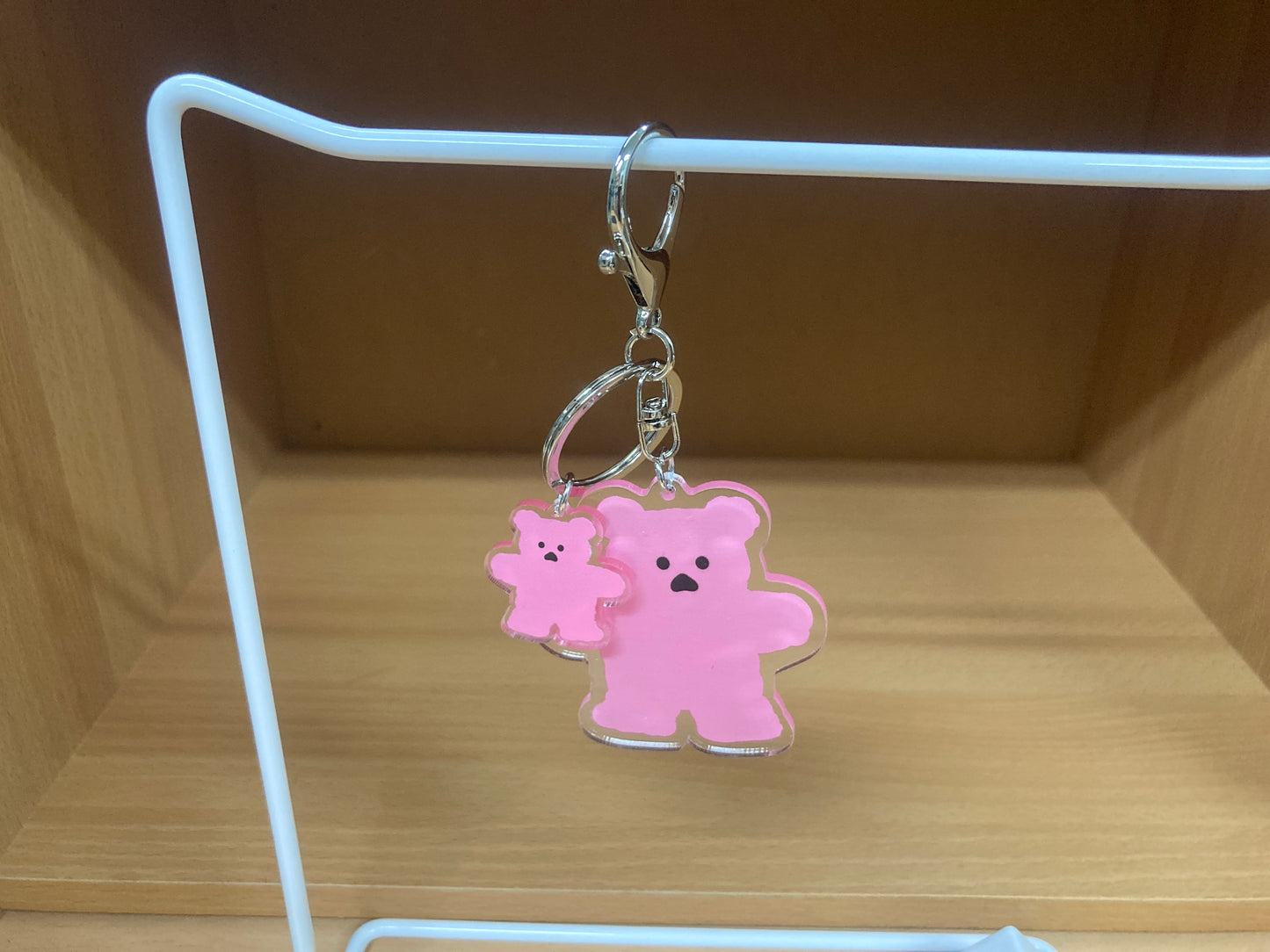 Tiny Treasures Seoul - Pink Bear Acrylic Keychain 16