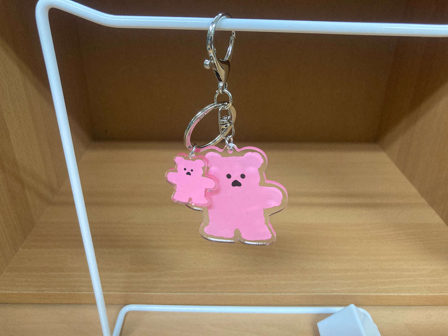 Tiny Treasures Seoul - Pink Bear Acrylic Keychain 6