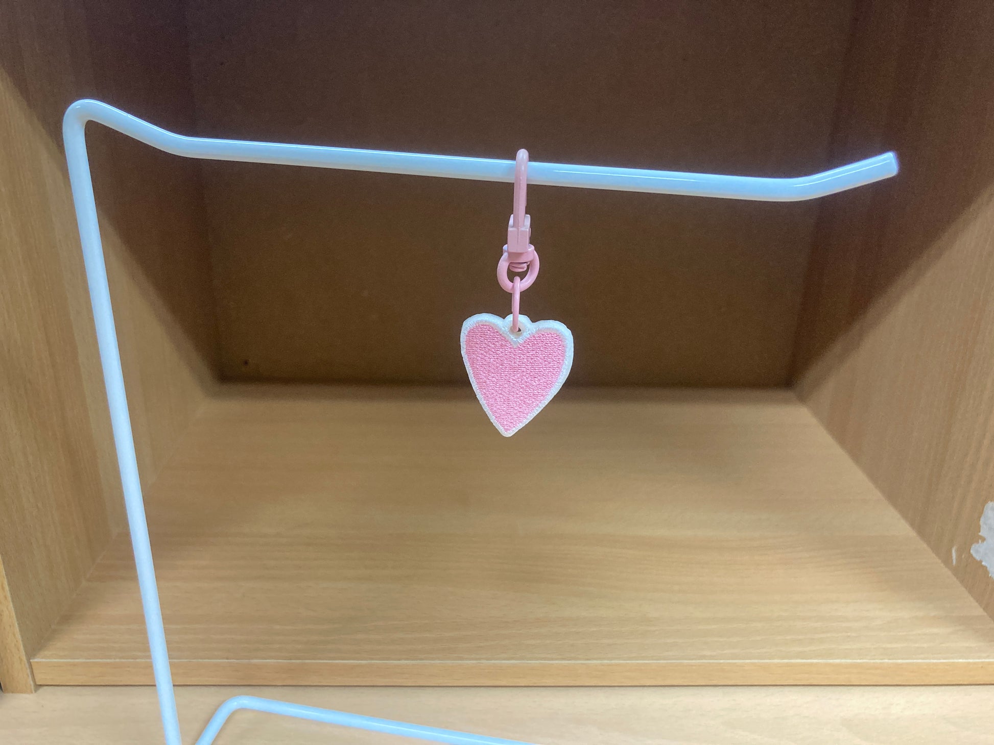 Tiny Treasures Seoul - Mini Pink Heart Embroidered Bag Charm 8