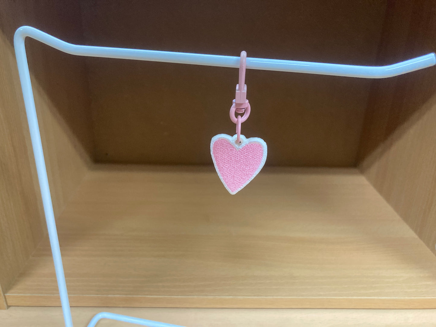 Tiny Treasures Seoul - Mini Pink Heart Embroidered Bag Charm 9